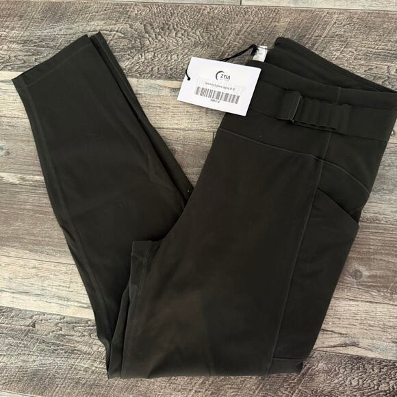 Zyia Dark Army Euphoria Leggings 7/8 24" Sz 8-10 - Picture 3 of 8